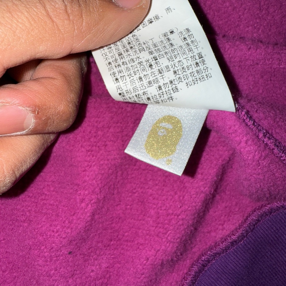 Bape Purple Puffer Jacket